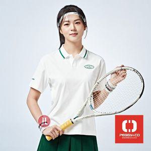 패기앤코 2024SS DT-119 남여공용 캐주얼 반팔카라티 남성트레이닝복 여자 여성 스포츠 운동 흰색 배드민턴