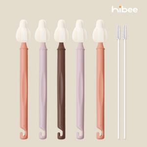 하이비 국내1위 몽글이 젖병 젖꼭지 세척솔5P+빨대솔2P 텀블러 물병 컵 브러쉬