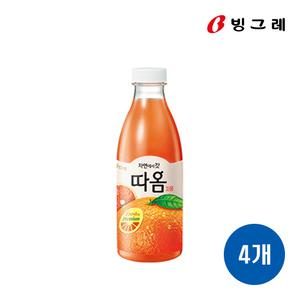 빙그레 따옴 자몽 730ml X 4입 (아이스박스포장)