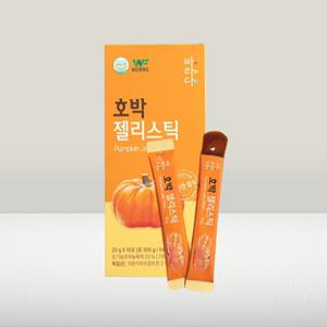 [바라다] 유기농 호박농축액 피쉬콜라겐 호박 젤리스틱 (20g x 30개입)
