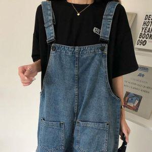 여성 데님 청멜빵 반바지 팬츠 LD887 멜빵빈 데일리룩 데이트룩