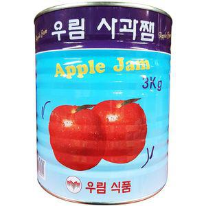 우림 사과잼 3Kg통조림쨈 가공식품 식품쨈 업소용 사과 통조림쨈