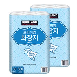 [CI 생활용품(화장품/미용/여성/위생용품/기타)] 커클랜드 시그니춰 프리미엄화장지 3겹40m x 30롤x2팩