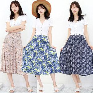여름 시원한 쿨(COOL) 플리츠 롱스커트  아이스 치마  냉감 스커트 플레어치마 빅사이즈 엄마옷 