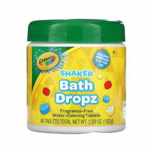 [아이허브] 크레욜라 Bath Dropz 60정, 목욕용 착색제 무독성 Crayola