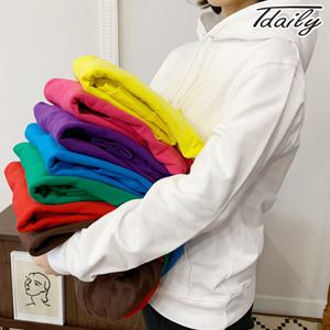 [니까] 젤란 쭈리 후드티 남녀공용 무지 후드 긴팔 티셔츠 S~2XL (8color)