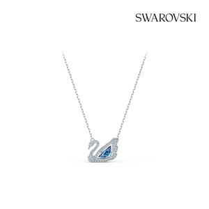 [롯데백화점]스와로브스키 [본사정품] Dancing Swan 블루 로듐 목걸이 5533397