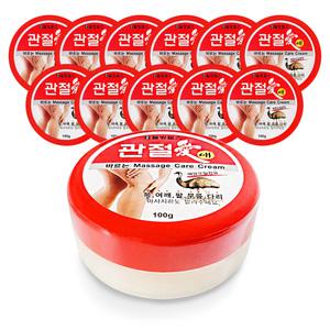 웰빙헬스 관절애 마사지크림 100g 12개 에뮤오일 쿨크림 맛사지