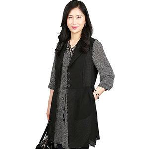 S546빅쉬폰카라조끼 66~130사이즈 정장 베스트