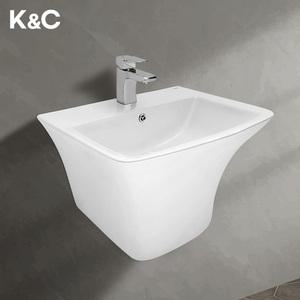 [케이앤씨] KL-400 부속포함 1홀 반다리 세면기 세면대 교체 설치 화장실