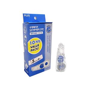 플러스 수정테이프 리필 밸류팩 10개입  WH-605R-10P/605전용리필/ 721695
