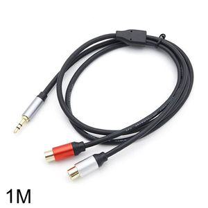스테레오 RCA 2선 케이블 3.5 ST M 2RCA F 1M rca젠더