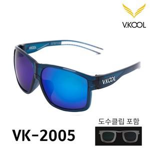 브이쿨 VK-2005 블루 네이비 선글라스 도수클립 포함