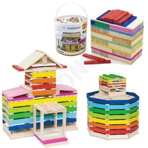 원통블록 우드 나무 원목 장난감 쌓기 아기 250PCS 나무장난감