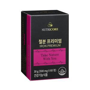 뉴트리코어 철분 프리미엄 500mg x 60정 1개
