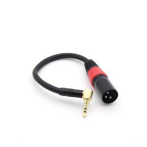 꺾임 ST3.5 숫 - 캐논 XLR 숫 24cm 마이크와 오디오 믹서 미디장비에 연결 사용 변환 케이블
