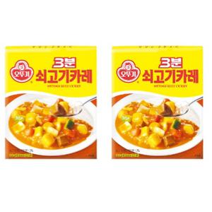 오뚜기 3분 쇠고기 카레 200g 24개