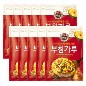 CJ제일제당 백설 부침가루 1kg 10개