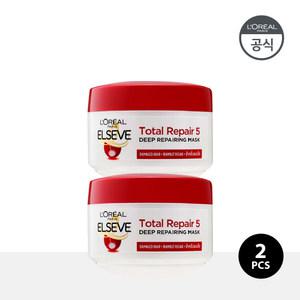 로레알파리 토탈 리페어5 리페어링 마스크 200ml 2개