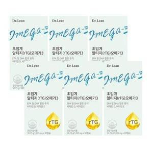 닥터린 초임계 rTG(알티지) 오메가3 1025mg 30캡슐 6박스