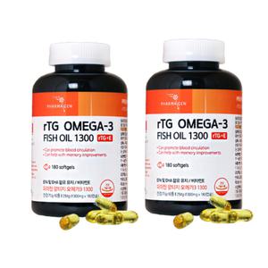 파마젠 rTG 알티지 오메가3 1300mg 180캡슐 2박스