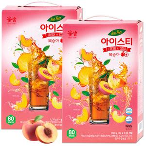 꽃샘 아이스티 복숭아 홍차 80T+80T 총160T