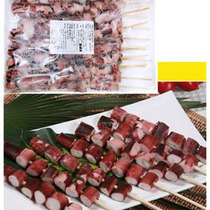 쫄깃하고 부드러운 조미 오징어 가문어 꼬치 롱 40cm 110gX15개 6봉지 안주 꼬지