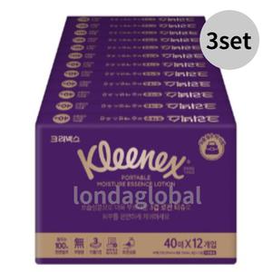 크리넥스 보습 에센스 로션 휴대용 티슈 40매 36팩