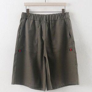 [하프클럽/시드마켓]네모 포켓 린넨 반바지 3060333S 빅사이즈 여성