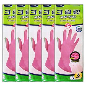 크린랩 고무장갑 소 5개