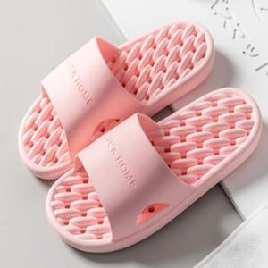 로렘 사선패턴 논슬립 욕실 슬리퍼, 핑크, 1개