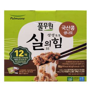 풀무원 실의힘 국산콩 생나또 48.5g x 12팩 (코스트코) 낫또