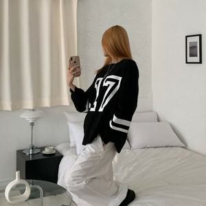 [하프클럽/브이와이]여자 가을옷 블록코어룩 롱슬리브 맨투맨