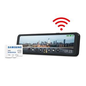 [실외형/128GB/자가장착]  R5 POWER Wi-Fi 룸미러 블랙박스 실외형 2채널 Q/F 26cm 대