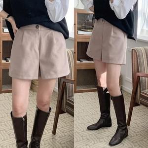 [하프클럽/셀러허브_여성트랜드패션]여성 울모직 반바지 겨울 뒷밴딩 3부팬츠 (PTS-520)