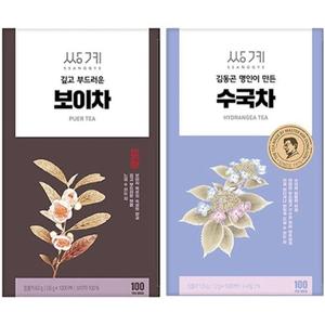 쌍계 보이차 100T+수국차 100T