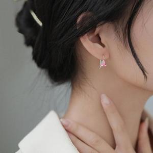 [OFM847O5]귀걸이 순은 925 선물포장 이어링 실버 채색