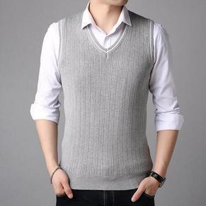 M3T남자조끼 캐쥬얼 스프라이트 슬림 나시 가을 리카3 브이넥 패션 니트