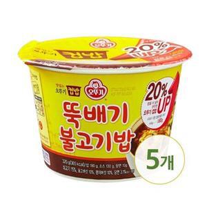 오뚜기 컵밥 뚝배기 불고기밥 320g x 5개 / 불고기덮밥 간편식