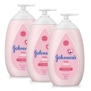 존슨즈 핑크로션 500ml x3개