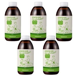 EM활성액5개(500ml) 수질정화 쌀뜨물 환경개선 원액 발효액 미생물제제