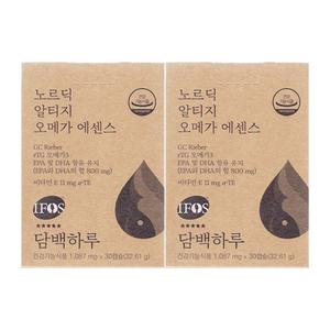 담백하루 노르딕 알티지 오메가3 에센스 1090mg x 30캡슐 2개 / 써클