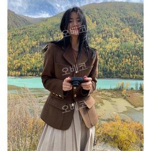 여성양복자켓 가을아우터 정장재킷 여자 출근룩 복고풍