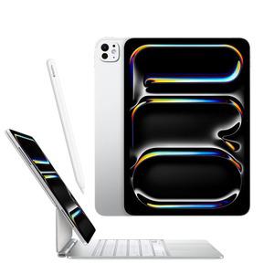 Apple 아이패드 프로 13 7세대 M4 WiFi 스탠다드 글래스 1TB 실버+펜슬프로+매직키보드/BZ
