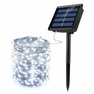 태양광 LED 100구 와이어 전구 10m 백색 루프탑조명