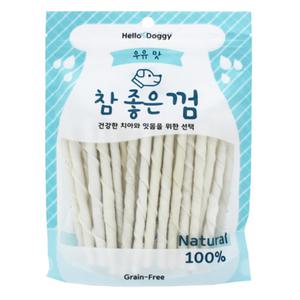 헬로도기 참좋은 강아지밀크껌 강아지우유껌 소형 스틱 45개입