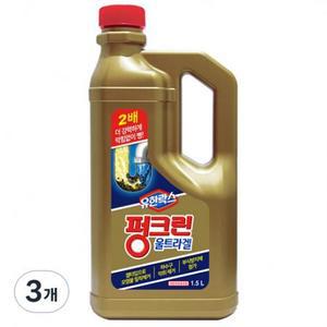 유한락스 펑크린 울트라겔 살균소독제, 1.5L, 3개 one option