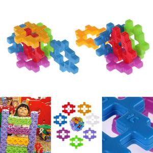 아하토이 꼬마사각블럭 블록놀이 십자 조립 창의력 장난감 (200pcs+보관함포함)