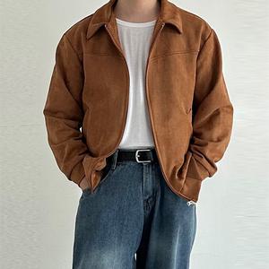 남자 블루종 트러커 스웨이드 자켓