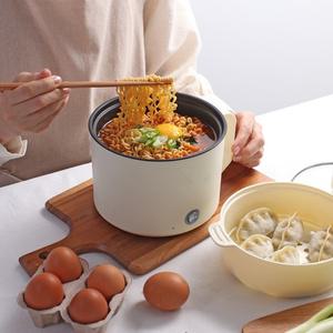 리빙스테이션 2in1 전기 라면냄비 1.8L 라면포트 전기찜기 멀티포트 만두찜기 냄비